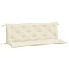 Coussins de banc de jardin lot de 2 blanc crème tissu Oxford 555911555911