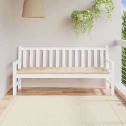 Coussin de banc de jardin beige 180x50x7 cm tissu oxford 555914555914