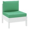 Coussins de palette lot de 2 vert tissu oxford 555918555918