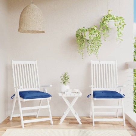 Coussins de palette lot de 2 bleu 50x50x7 cm tissu oxford 555920555920