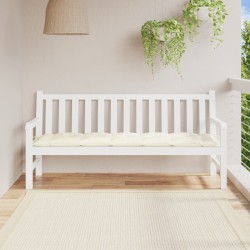 Coussin de banc de jardin crème 180x50x7 cm tissu oxford 555925555925