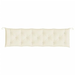 Coussin de banc de jardin crème 180x50x7 cm tissu oxford 555925555925