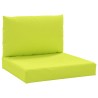 Coussins de palette lot de 2 vert vif tissu oxford 555926555926