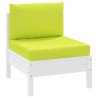 Coussins de palette lot de 2 vert vif tissu oxford 555926555926