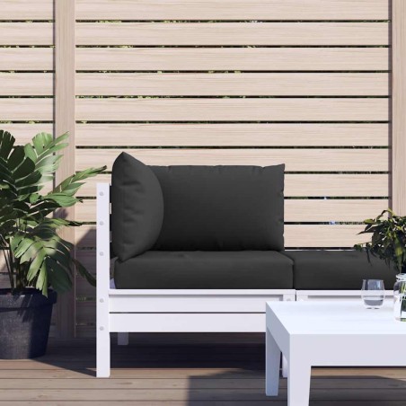Coussins de palette lot de 3 noir tissu oxford 555927555927