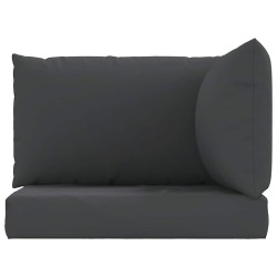 Coussins de palette lot de 3 noir tissu oxford 555927555927