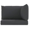 Coussins de palette lot de 3 noir tissu oxford 555927555927