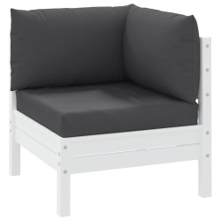 Coussins de palette lot de 3 anthracite tissu oxford 555928555928