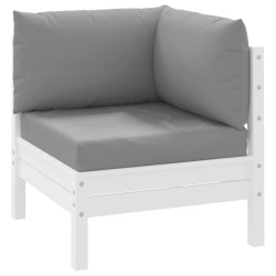 Coussins de palette lot de 3 gris tissu oxford 555929555929