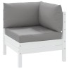 Coussins de palette lot de 3 gris tissu oxford 555929555929