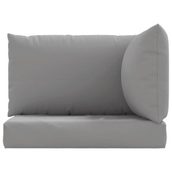 Coussins de palette lot de 3 gris tissu oxford 555929555929