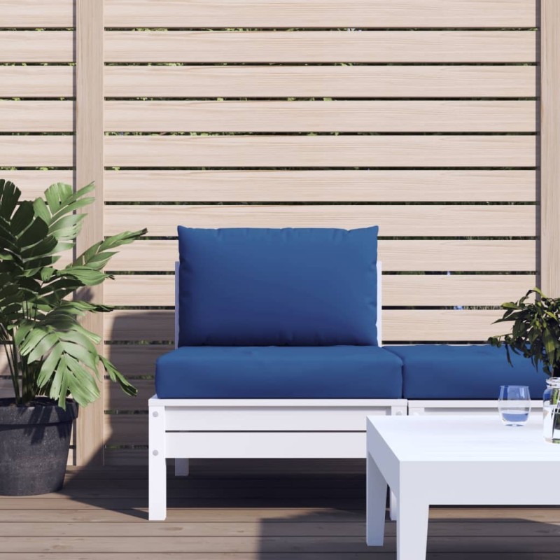Coussins de palette lot de 2 bleu tissu oxford 555930555930
