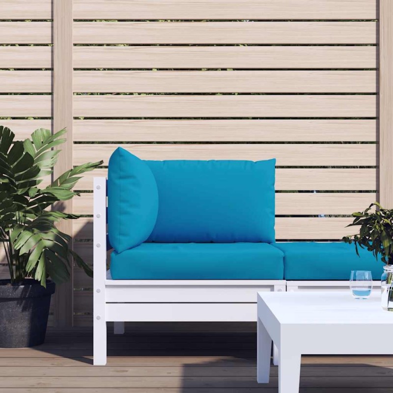 Coussins de palette lot de 3 bleu clair tissu oxford 555931555931
