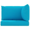 Coussins de palette lot de 3 bleu clair tissu oxford 555931555931
