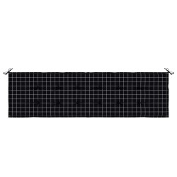 Coussin de banc Carreaux Noirs 150 x 50 x 3 cm Tissu Oxford 555936555936
