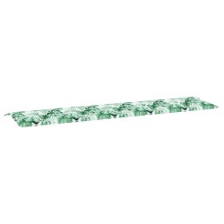 Coussin de banc Motif feuille 200 x 50 x 3 cm Tissu Oxford 555937555937