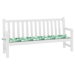 Coussin de banc Motif feuille 200 x 50 x 3 cm Tissu Oxford 555937555937