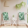 Coussins de chaise à dossier haut lot de 2 modèle de feuille 555938555938