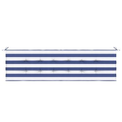 Coussin de banc Carreaux Noirs 150 x 50 x 3 cm Tissu Oxford 555940555940