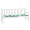 Coussin de banc Motif feuille 150 x 50 x 3 cm Tissu Oxford 555941555941