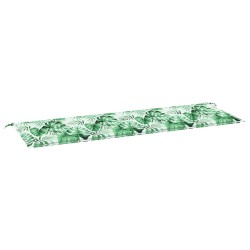 Coussin de banc Motif feuille 150 x 50 x 3 cm Tissu Oxford 555946555946