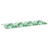Coussin de banc Motif feuille 150 x 50 x 3 cm Tissu Oxford 555946555946