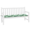 Coussin de banc Motif feuille 150 x 50 x 3 cm Tissu Oxford 555946555946