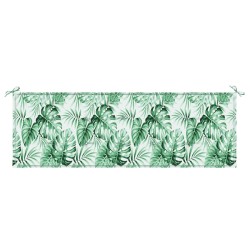 Coussin de banc Motif feuille 150 x 50 x 3 cm Tissu Oxford 555946555946