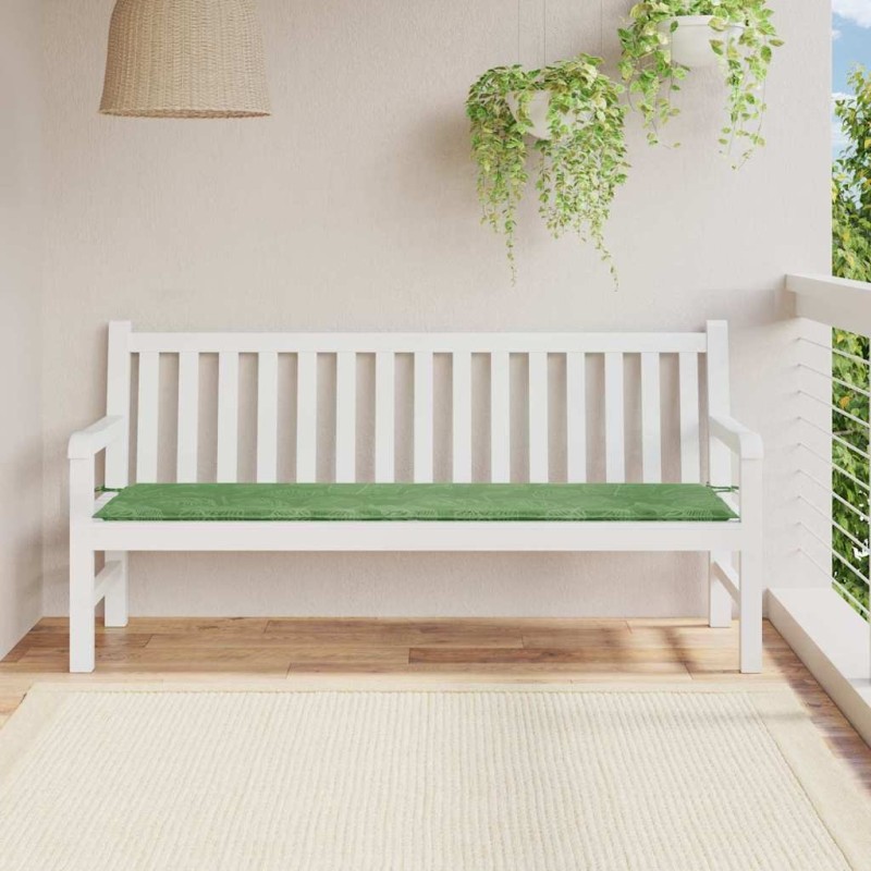 Coussin de banc Modèle feuille 150 x 50 x 3 cm Tissu Oxford 555948555948