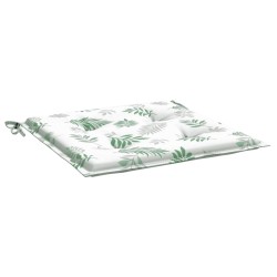Coussins de chaise lot de 6 motif de feuilles 40x40x4 cm tissu 555950555950