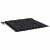 Coussins de chaise de jardin lot de 4 motif à carreaux noir 555951555951