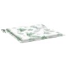 Coussins de chaise lot de 2 motif de feuilles 40x40x4 cm tissu 555953555953