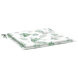 Coussins de chaise lot de 4 motif de feuilles 40x40x4 cm tissu 555954555954