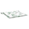 Coussins de chaise lot de 4 motif de feuilles 40x40x4 cm tissu 555954555954