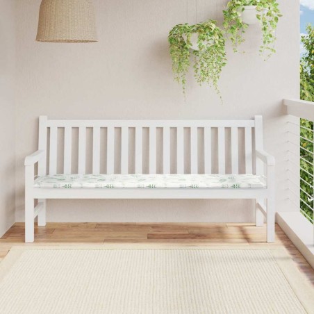 Coussin de banc Modèle feuille 150 x 50 x 3 cm Tissu Oxford 555956555956