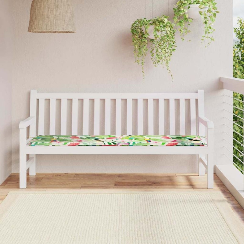 Coussin de banc Floral Multicolore 150 x 50 x 3 cm Tissu Oxford 555961555961