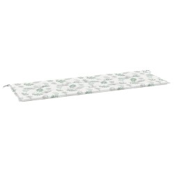 Coussin de banc de jardin motif de feuilles 150x50x3 cm 555962555962
