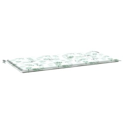Coussin de banc de jardin motif de feuilles 100x50x3 cm 555963555963