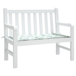 Coussin de banc de jardin motif de feuilles 100x50x3 cm 555963555963