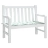 Coussin de banc de jardin motif de feuilles 100x50x3 cm 555963555963