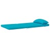 Coussins de chaise Uni 2 pcs Turquoise 58 x 77 x 4,5 cm 555965555965