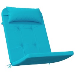 Coussins de chaise Uni 2 pcs Turquoise 58 x 77 x 4,5 cm 555965555965