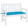 Coussin de banc de jardin bleu clair 110x50x7 cm tissu oxford 555966555966