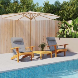 Coussins de chaise adirondack lot de 2 gris tissu oxford 555967555967