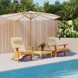 Coussins de chaise adirondack lot de 2 beige tissu oxford 555968555968