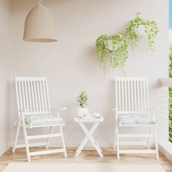 Coussins de chaise lot de 2 à motif de feuilles 40x40x7 cm 555970555970