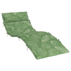 Coussin de transat ensoleillé Vert 178 x 60 x 4 cm Tissu Oxford 555972555972