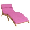 Coussin de transat ensoleillé Rose 178 x 60 x 4 cm Tissu Oxford 555973555973