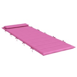 Coussin de transat ensoleillé Rose 178 x 60 x 4 cm Tissu Oxford 555973555973