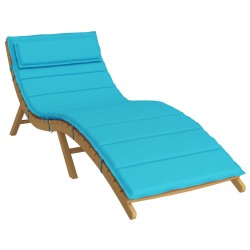 Coussin de transat ensoleillé Turquoise 178 x 60 x 4 cm 555974555974